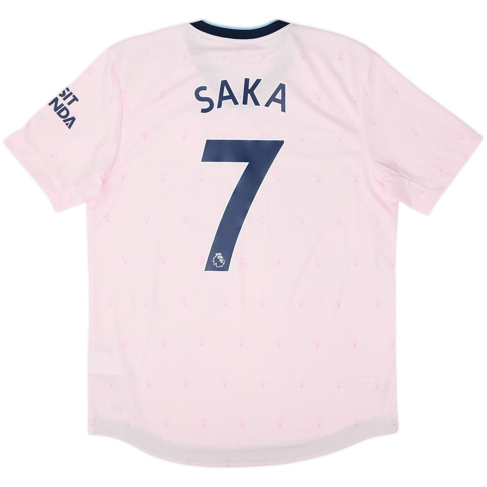Camiseta de la tercera equipación auténtica del Arsenal 2022-23 Saka #7 - 8/10 - (M)