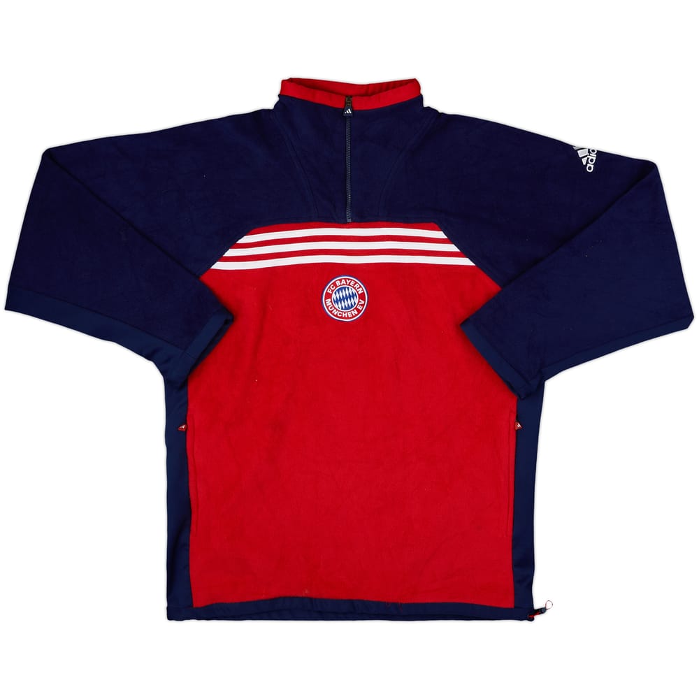 1999-01 Bayern Munich adidas 1/4 Zip Fleece Top - 8/10 - (M/L)