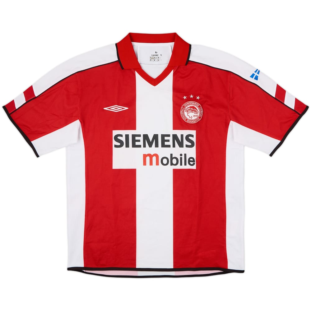 2003-04 Olympiakos Home Shirt - 8/10 - (M)