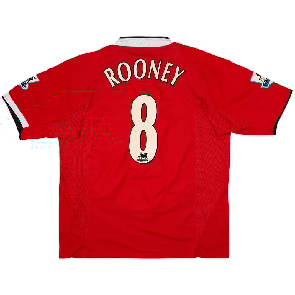 Camiseta de local del Manchester United 2004-06 Rooney #8 - 7/10 - (XXL)
