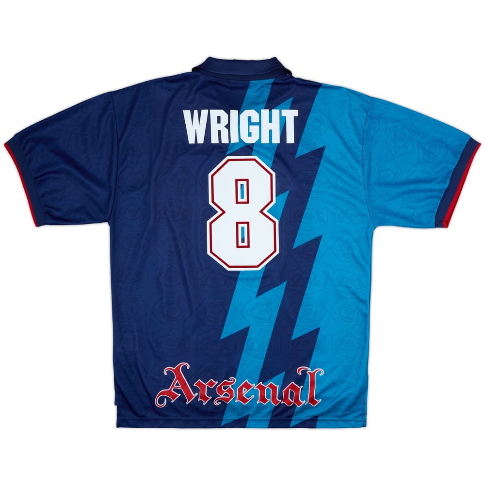 1995-96 Arsenal Away Shirt Wright #8 - 7/10 - (XL)