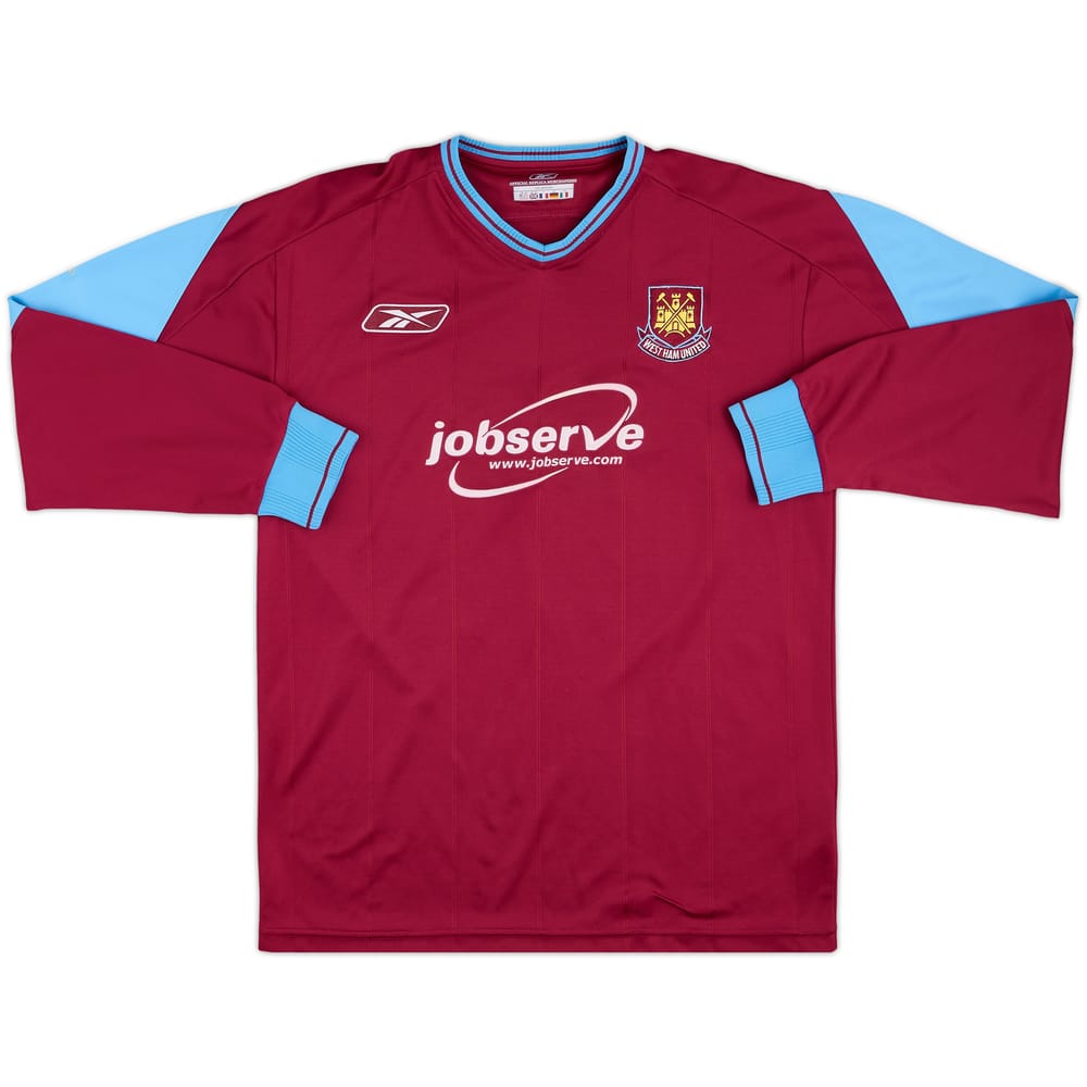 2003-05 West Ham Home L/S Shirt - 8/10 - (M)