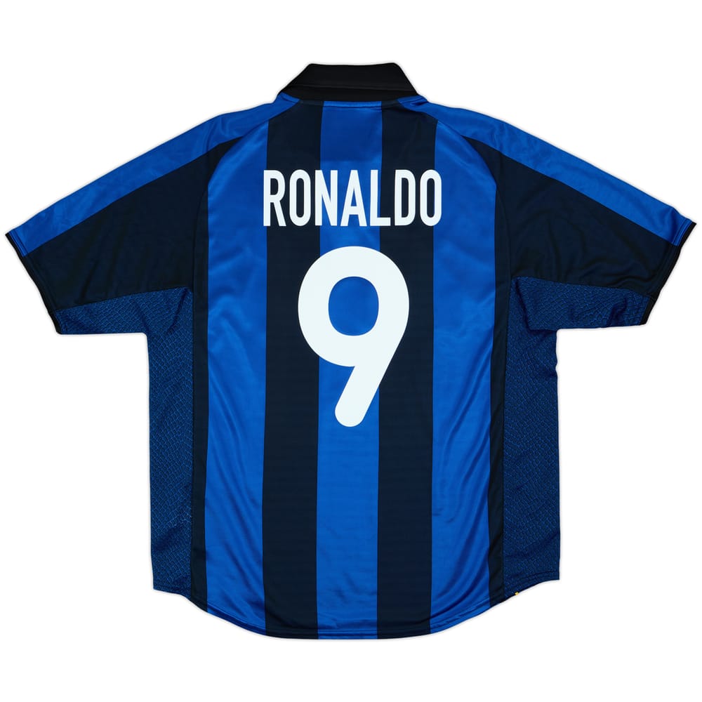 2001-02 Inter Milan Home Shirt Ronaldo #9 - 6/10 - (XL)