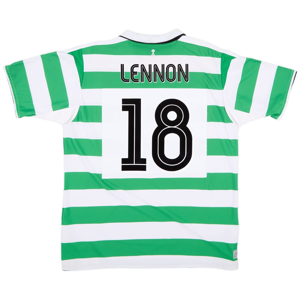 2004-05 Celtic Home Shirt Lennon #18 - 9/10 - (XL)