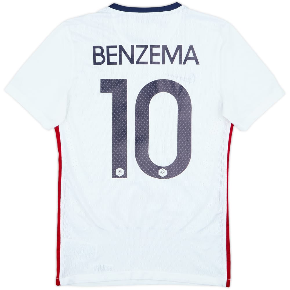 2015-16 France Authentic Away Shirt Benzema #10 - 8/10 - (S)