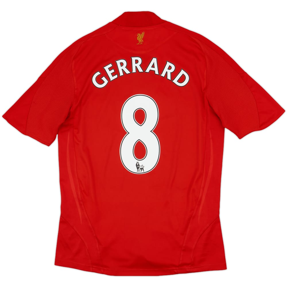 2008-10 Liverpool Home Shirt Gerrard #8 - 7/10 - (M)
