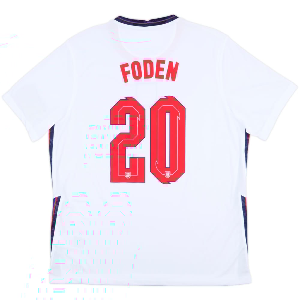 2020-22 England Home Shirt Foden #20 (XL)