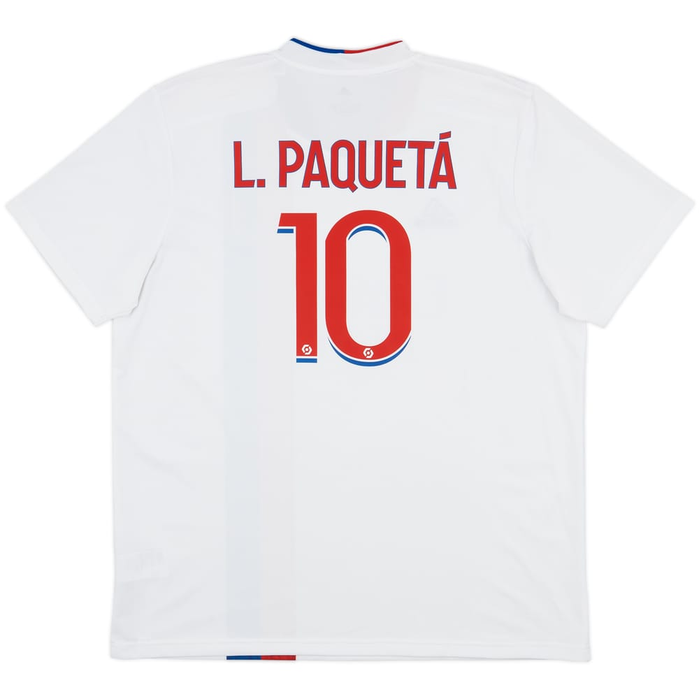 2021-22 Lyon Home Shirt L.Paqueta #10 - 8/10 - (XL)