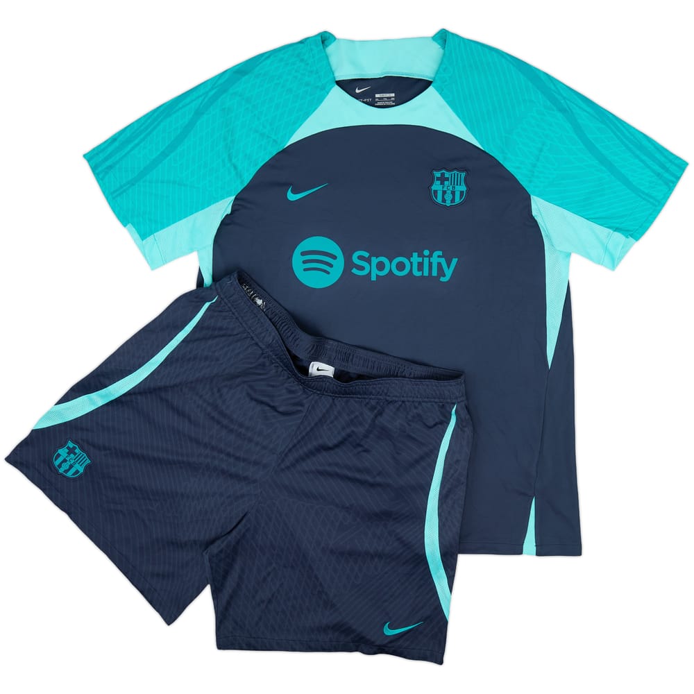 2023-24 Barcelona Nike Training Shirt & Shorts - 8/10 - (XXL)