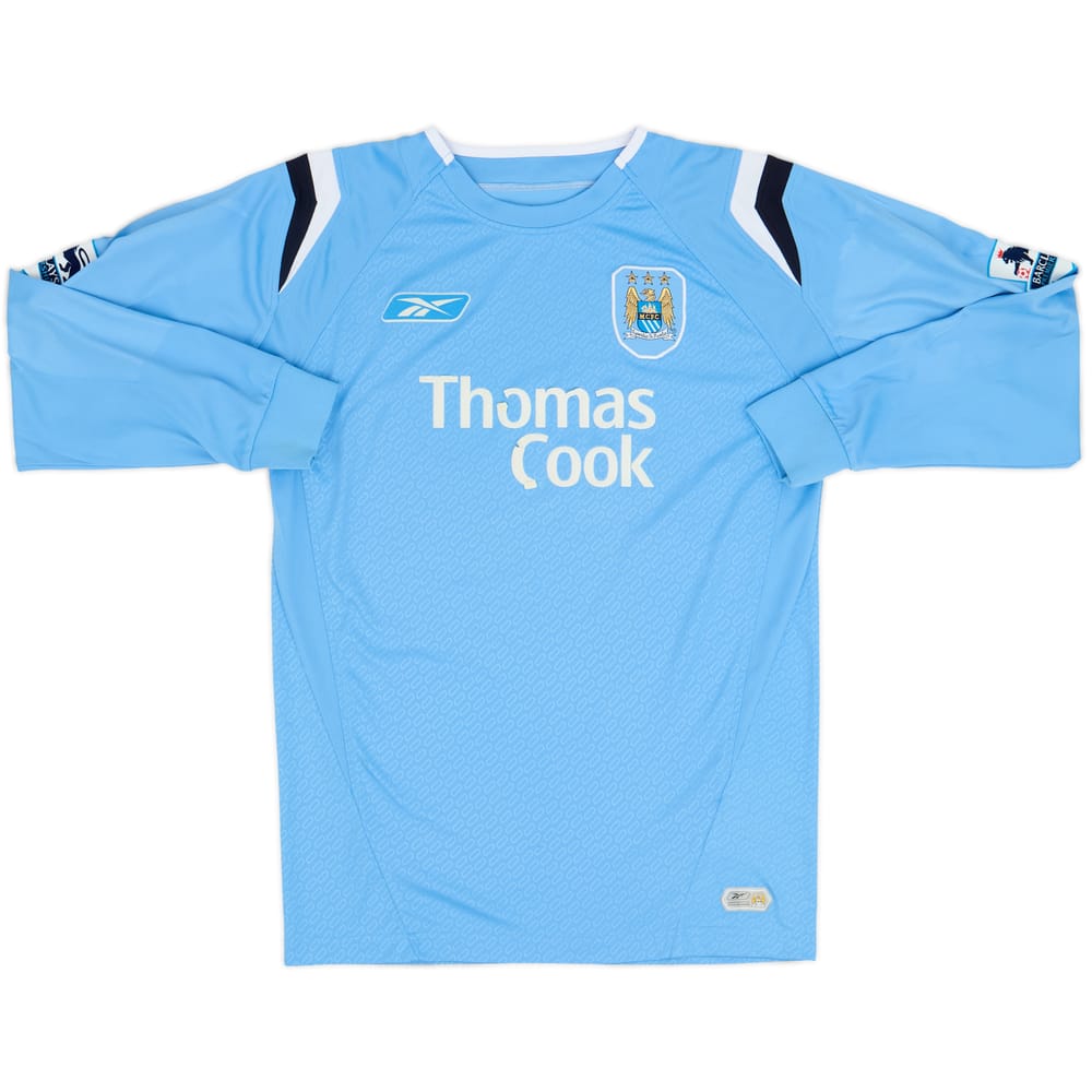 2004-05 Manchester City Home L/S Shirt - 4/10 - (S)