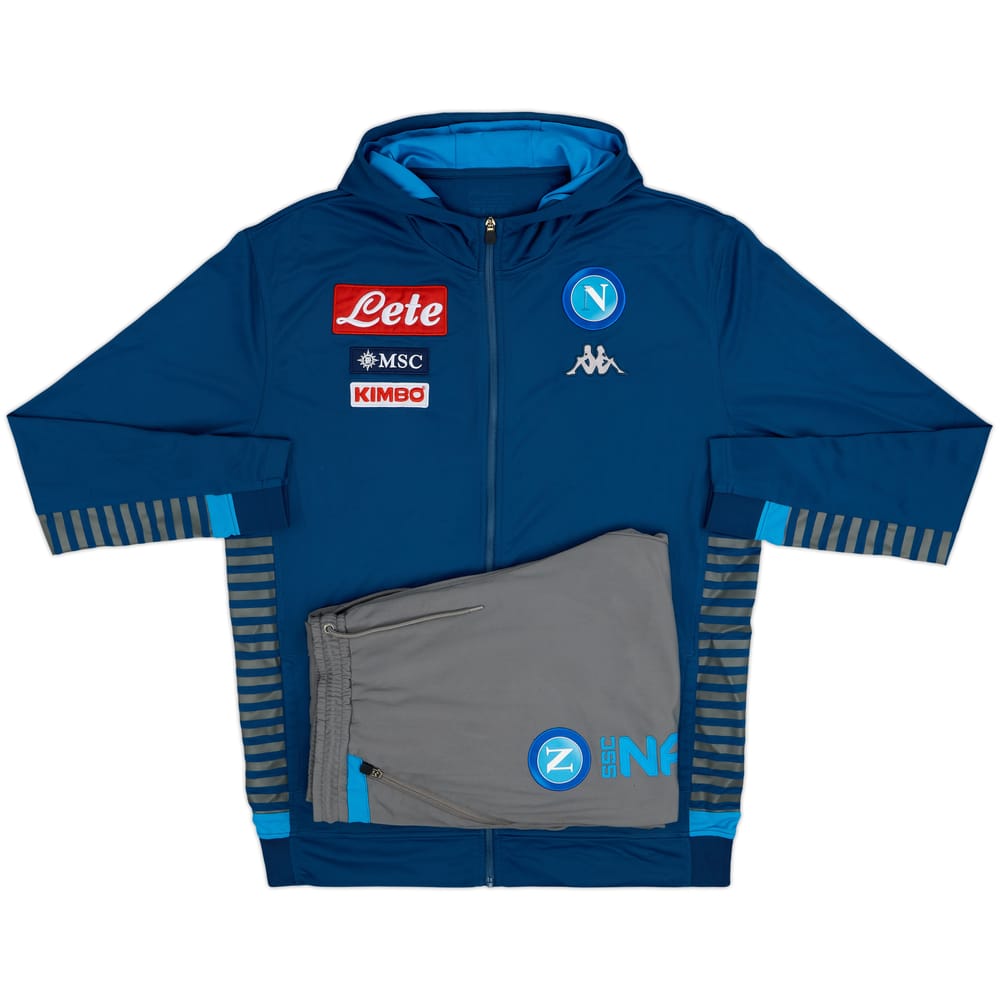 2019-20 Napoli Kappa Hooded Tracksuit - 5/10 - (XL)