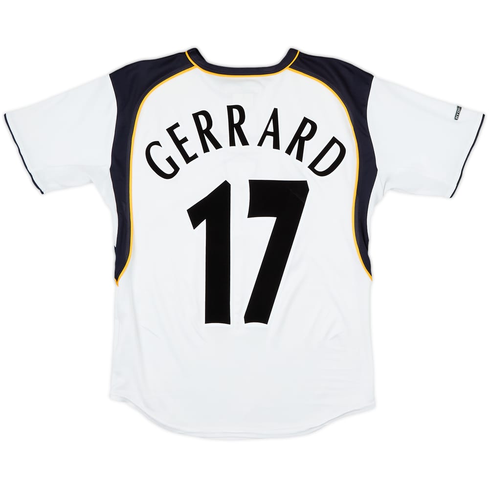 2001-03 Liverpool Away Shirt Gerrard #17 - 8/10 - (Y)
