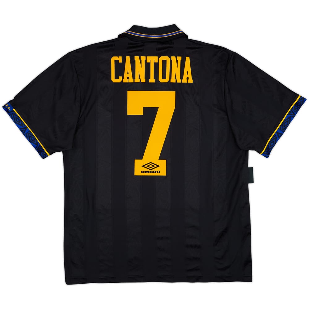 1993-95 Manchester United Away Shirt Cantona #7 - 8/10 - (L)