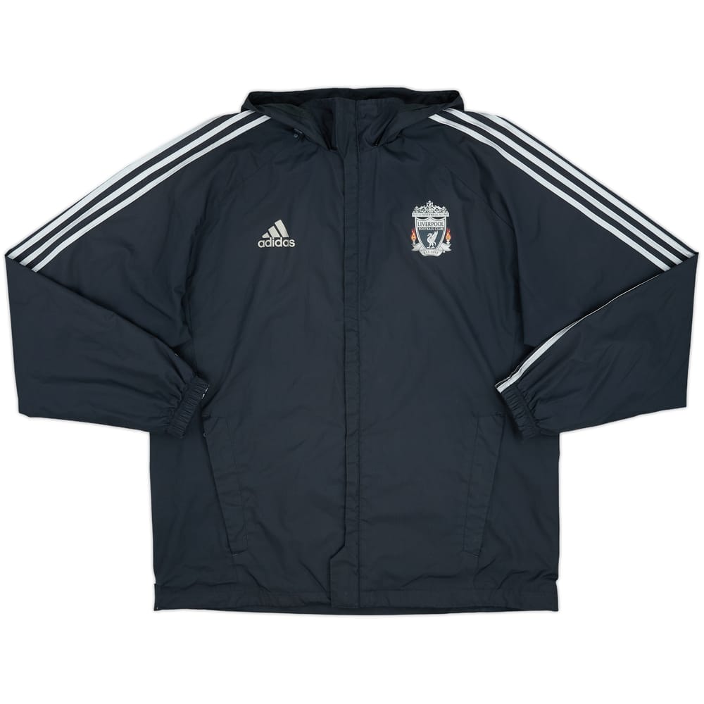 2011-12 Liverpool adidas Hooded Rain Jacket - 8/10 - (L/XL)