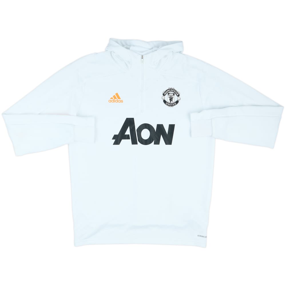 2020-21 Manchester United adidas 1/4 Zip Training Top - 6/10 - (L)