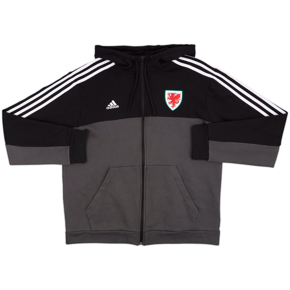 2020-21 Wales adidas Hooded Track Jacket - 8/10 - (L)