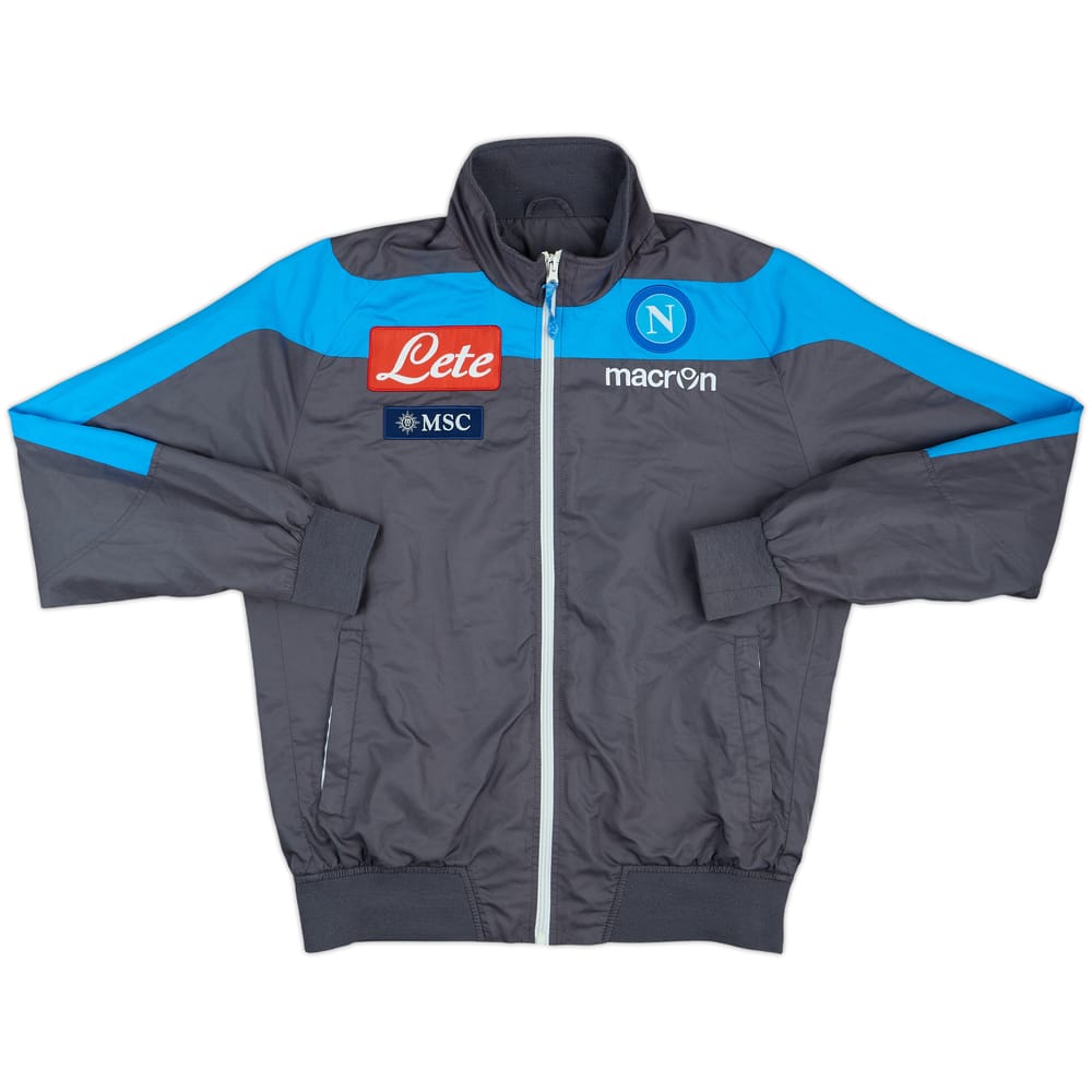 2014-15 Napoli Macron Track Jacket - 6/10 - (XL.Boys)