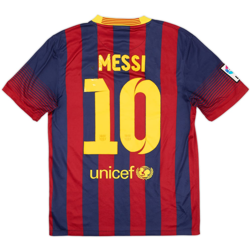 2013-14 Barcelona Home Shirt Messi #10 - 5/10 - (S)