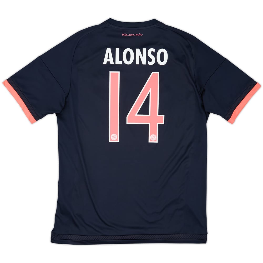 2015-16 Bayern Munich Third Shirt Alonso #14 - 8/10 - (M)