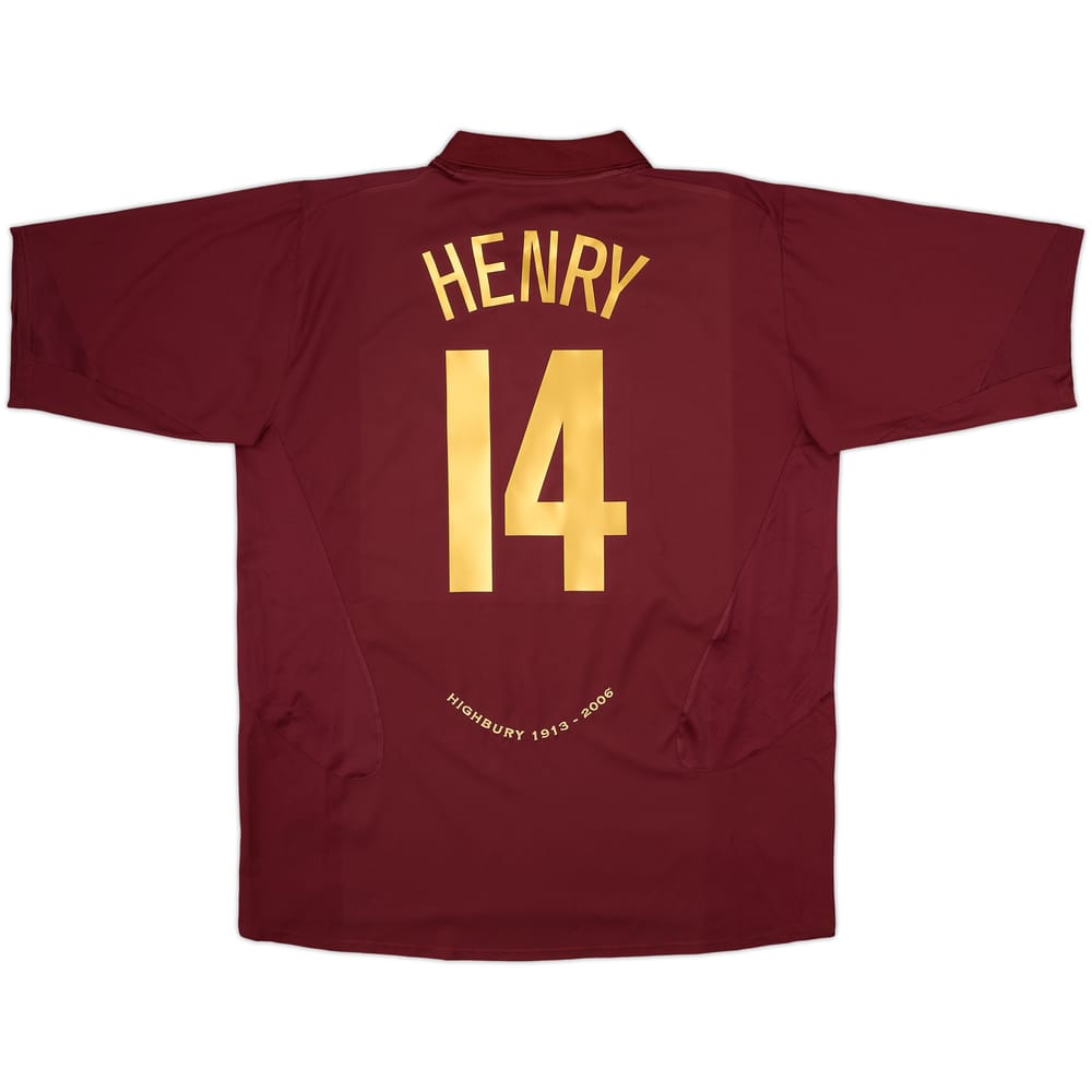 2005-06 Arsenal Home Shirt Henry #14 - 8/10 - (XXL)