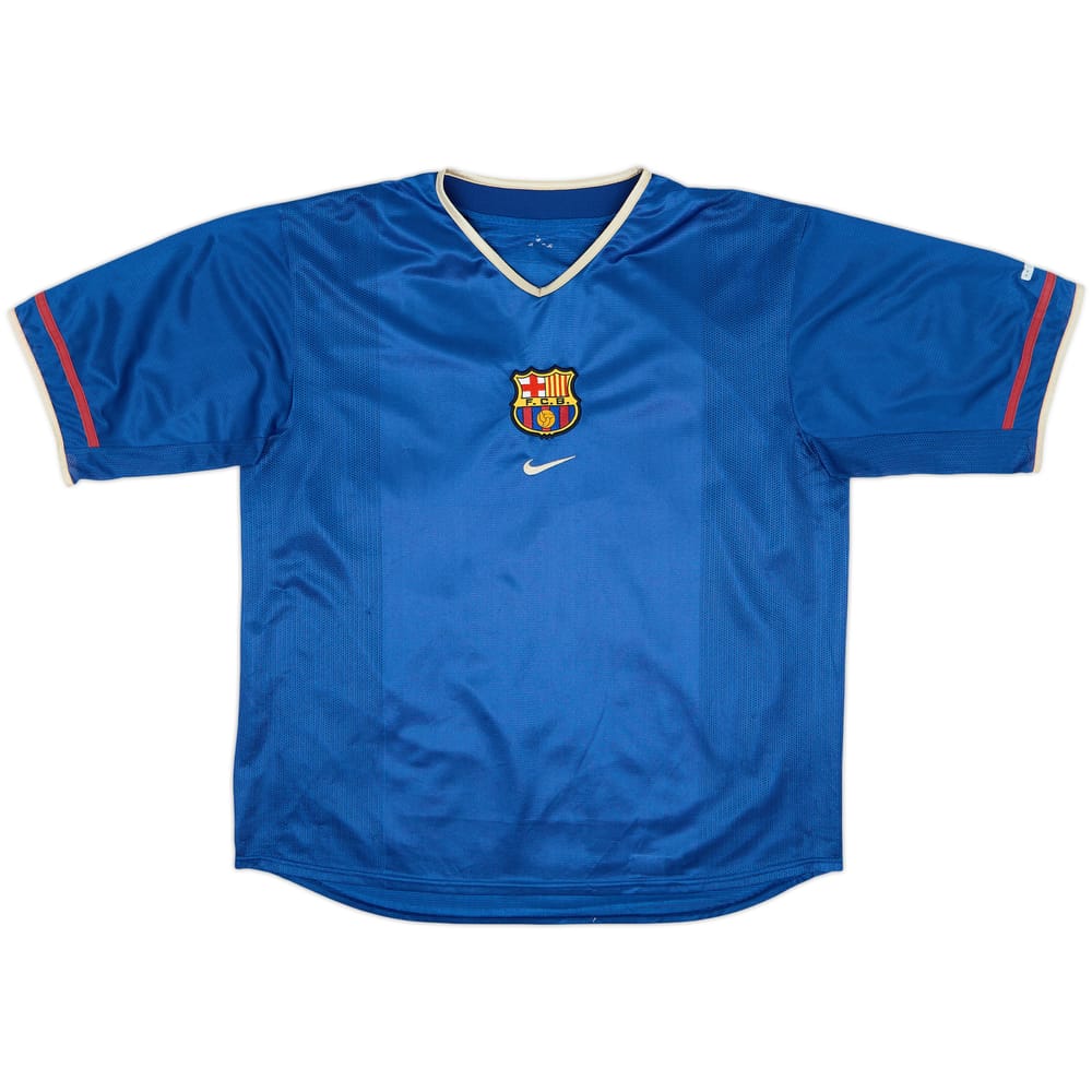 Camiseta de la tercera equipación del Barcelona 2001-02 - 8/10 - (L)