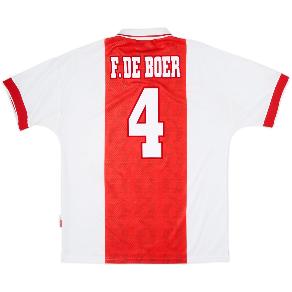 Camiseta de local del Ajax 1998-99 F. De Boer #4 - 7/10 - (L)