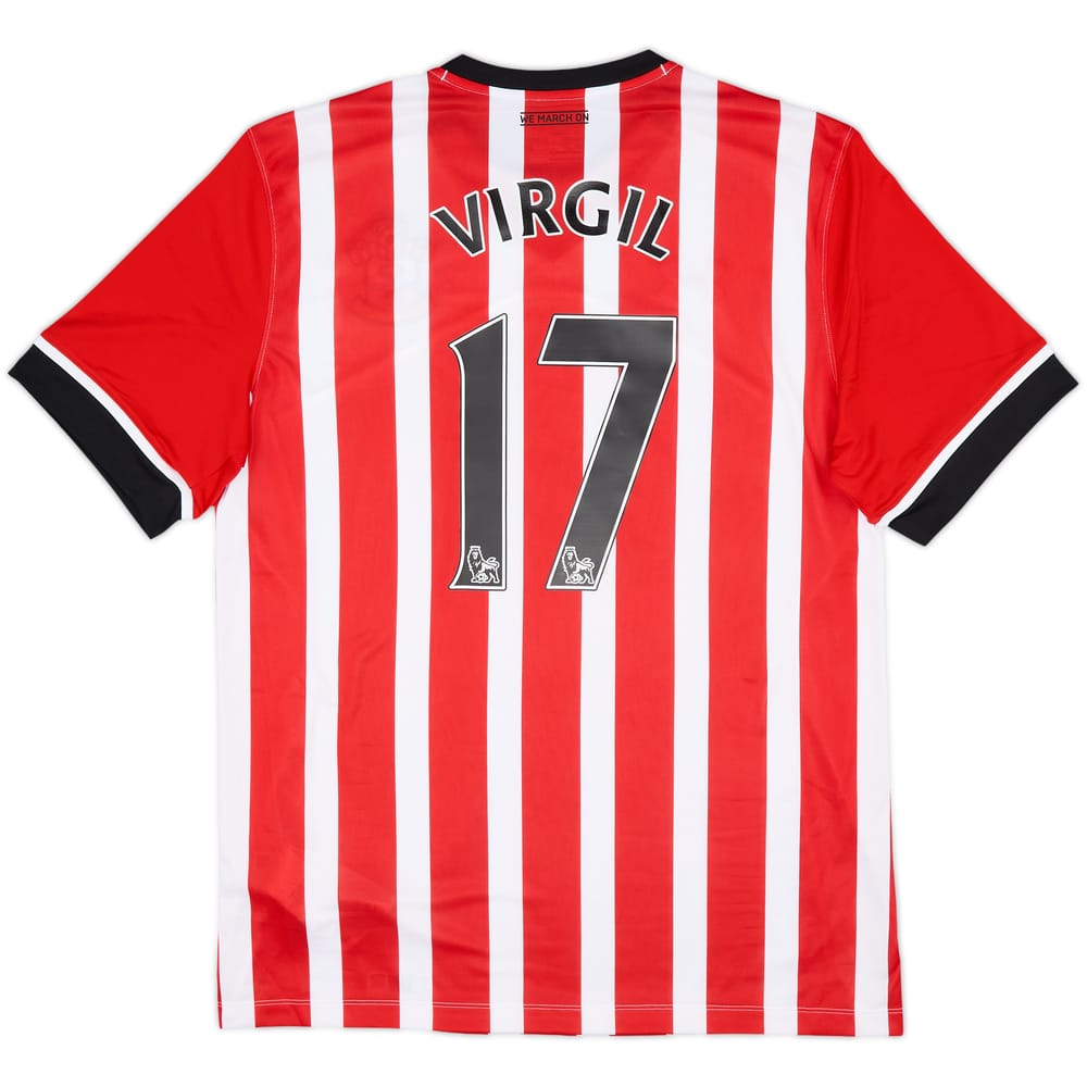 2016-17 Southampton Home Shirt Virgil #17 - 8/10 - (XL)