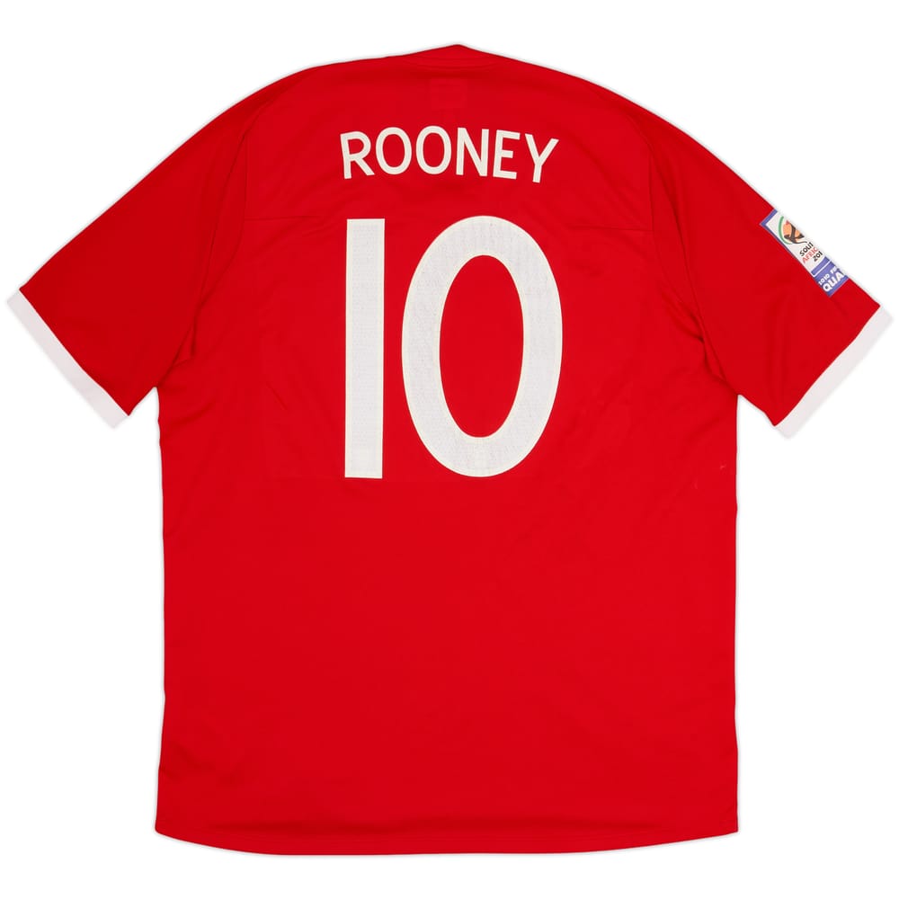 2010-11 England Away Shirt Rooney #10 - 5/10 - (XL)