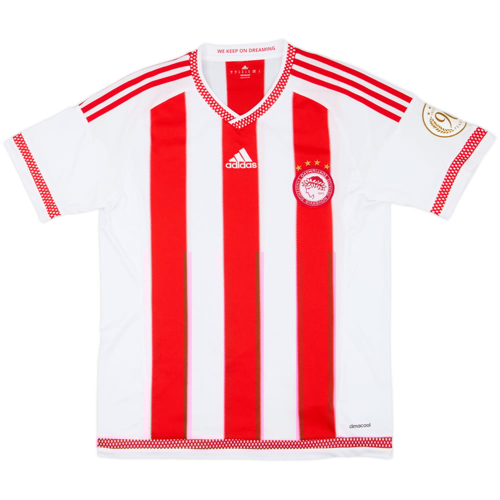 2015-16 Olympiakos Home Shirt - 10/10 - (M)
