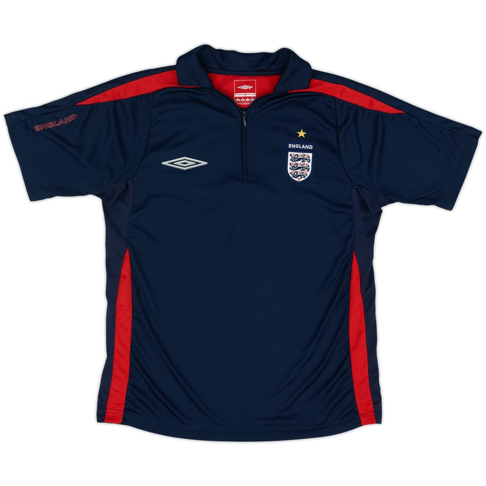 2003-05 England Umbro 1/4 Zip Polo Shirt - 10/10 - (S)