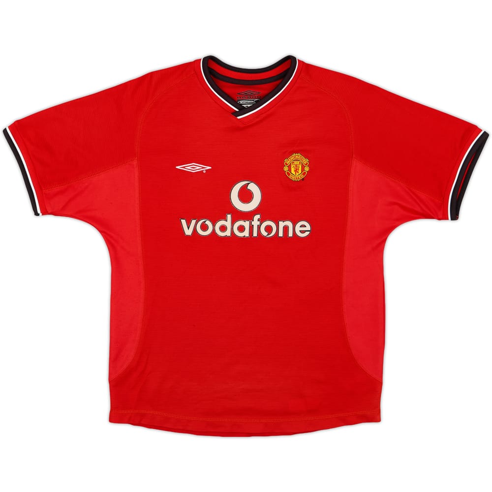 2000-02 Manchester United Home Shirt - 8/10 - (L.Boys)