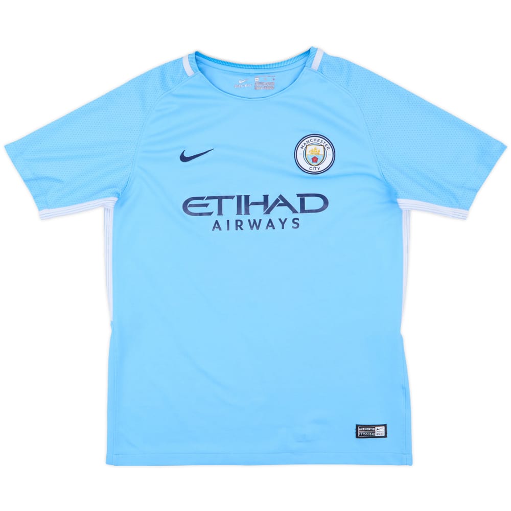 2017-18 Manchester City Home Shirt - 8/10 - (XL.Boys)
