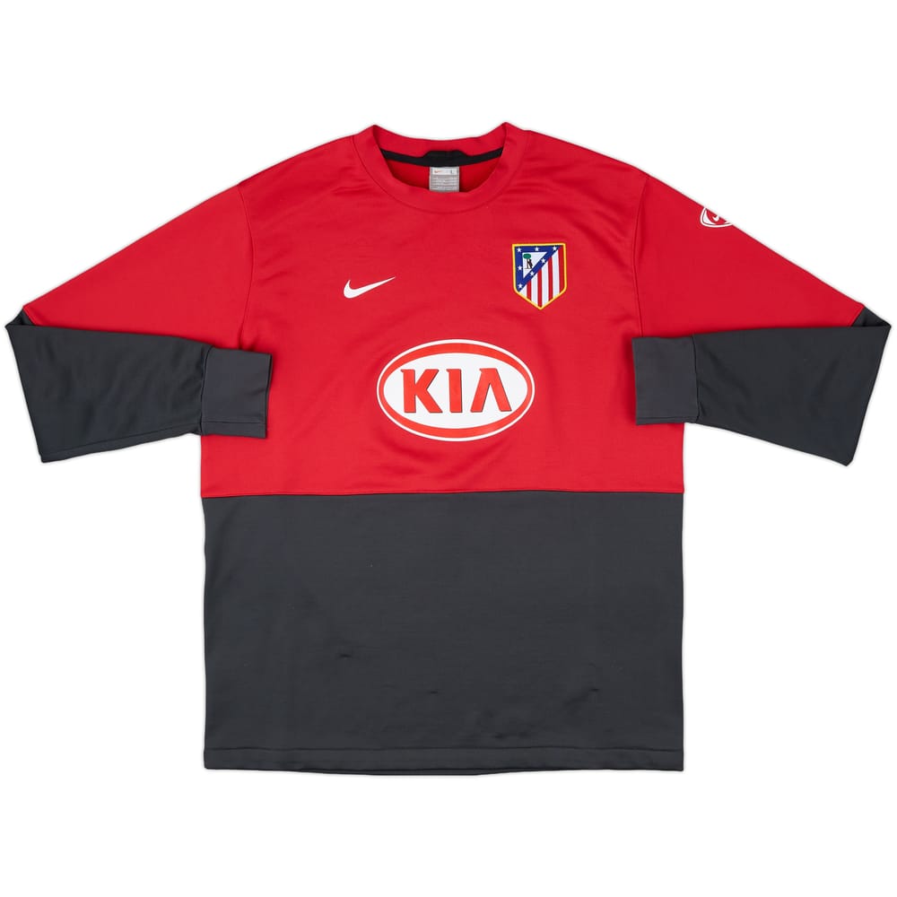 2009-10 Atletico Madrid Nike Sweat Top - 7/10 - (L)