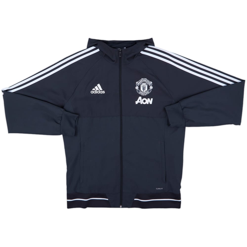 2018-19 Manchester United adidas Hooded Rain Jacket - 8/10 - (S)