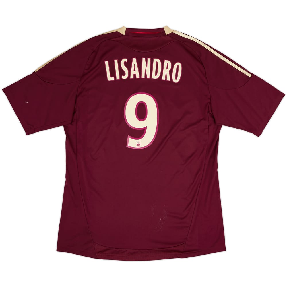 2010-11 Lyon Away Shirt Lisandro #9 - 6/10 - (XL)