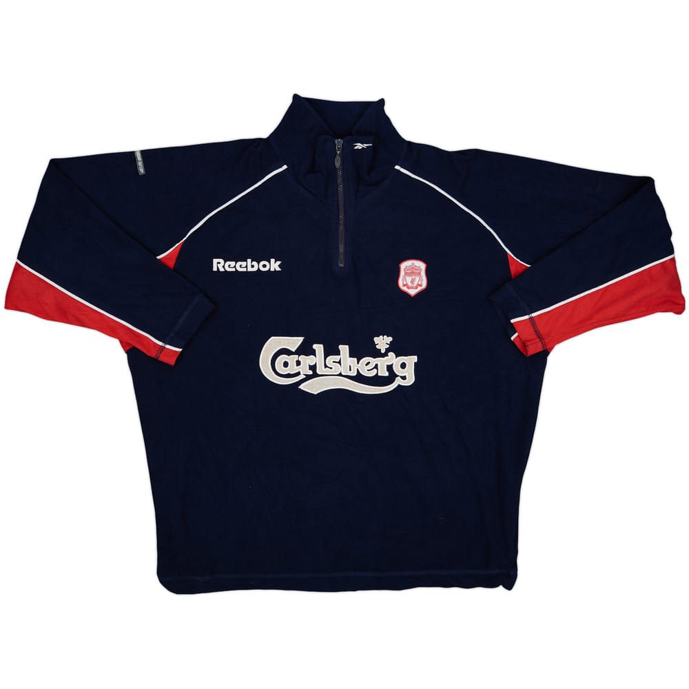 2000-01 Liverpool Reebok 1/4 Zip Fleece Top - 5/10 - (XXL)