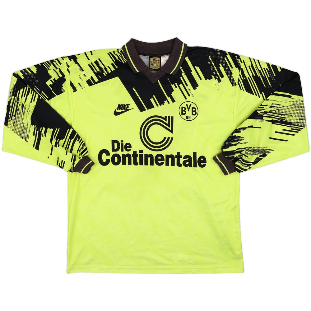 1993-94 Borussia Dortmund Home L/S Shirt - 8/10 - (XL)