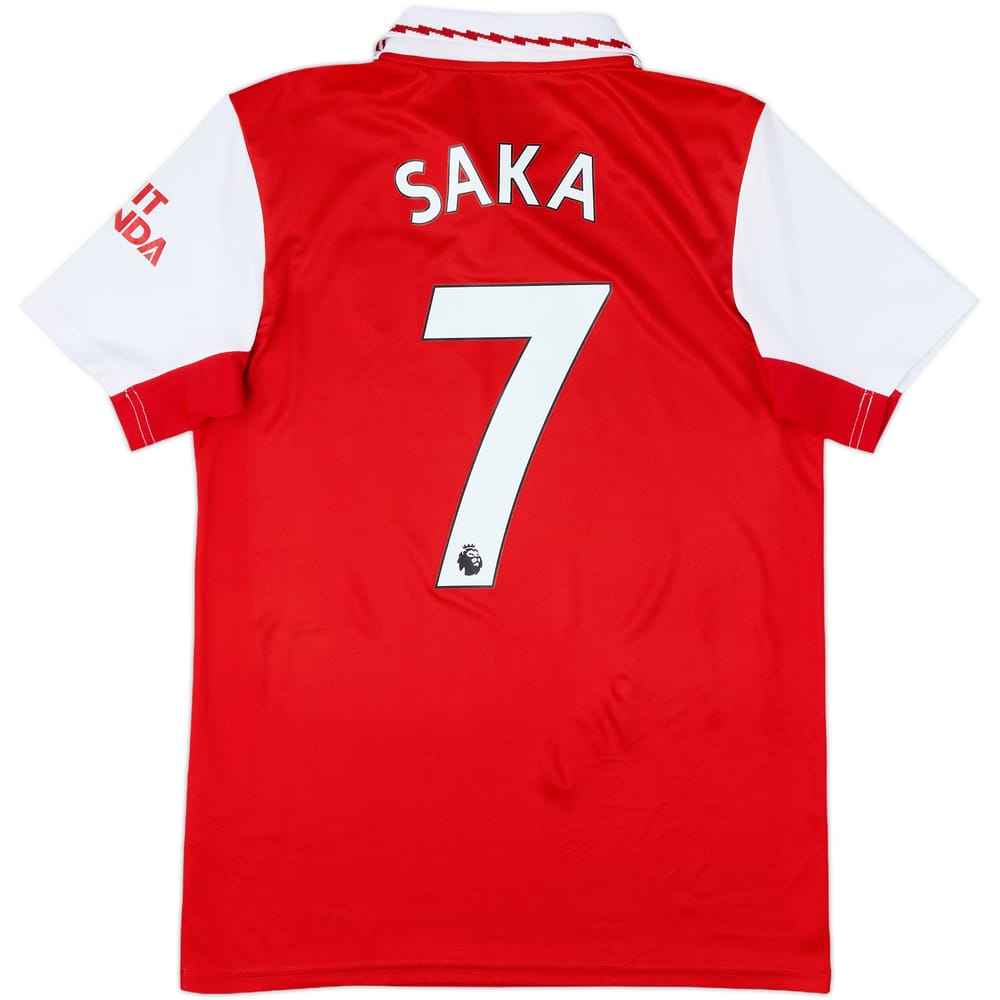 2022-23 Arsenal Home Shirt Saka #7 - 9/10 - (S)