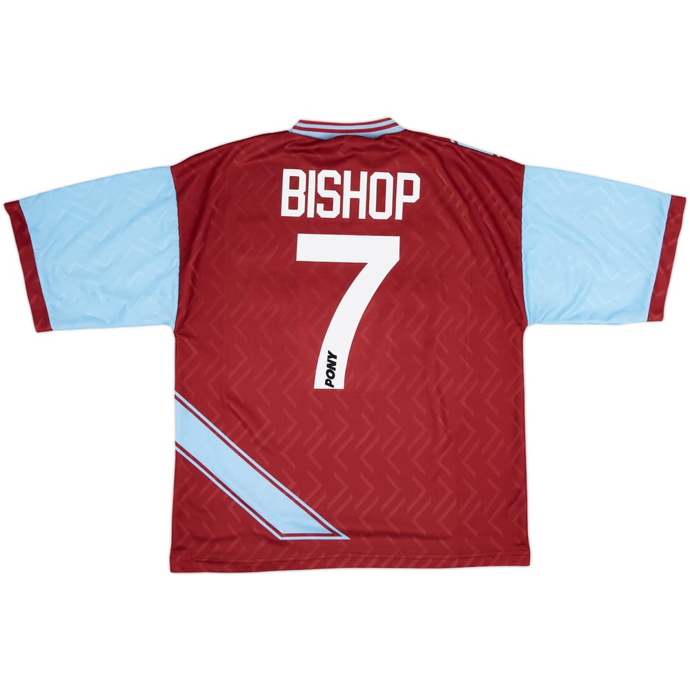 1993-95 West Ham Home Shirt Bishop #7 - 7/10 - (L)