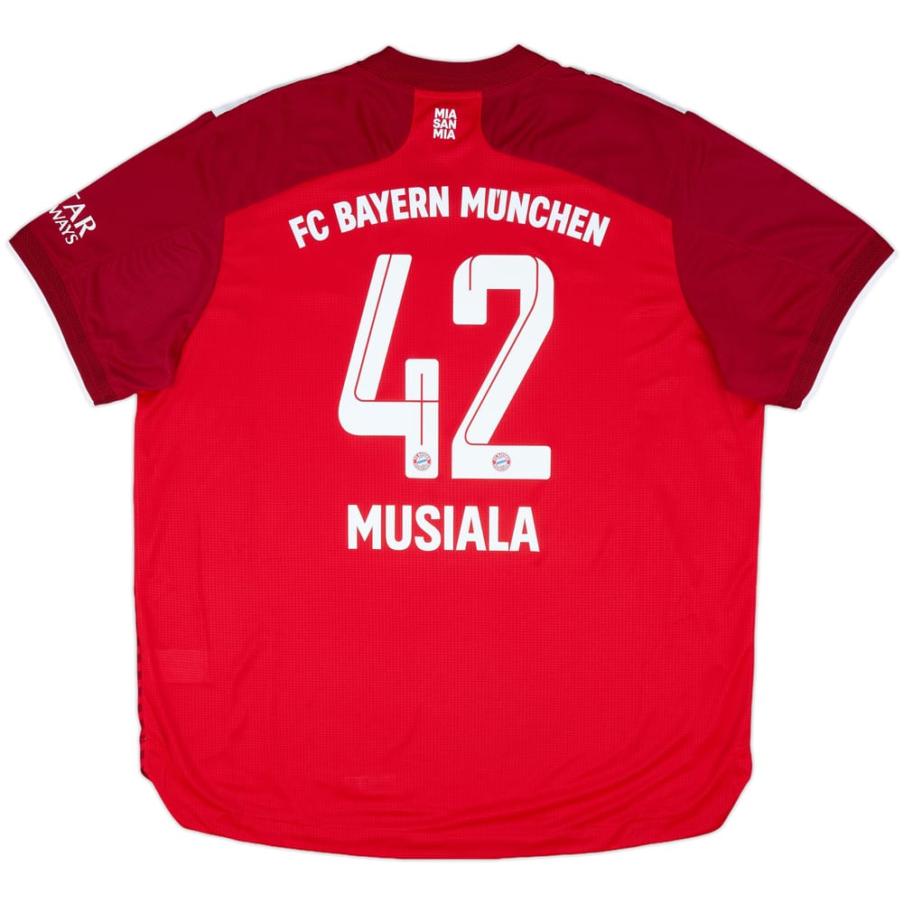 2021-22 Bayern Munich Authentic Home Shirt Musiala #42 (XXL)