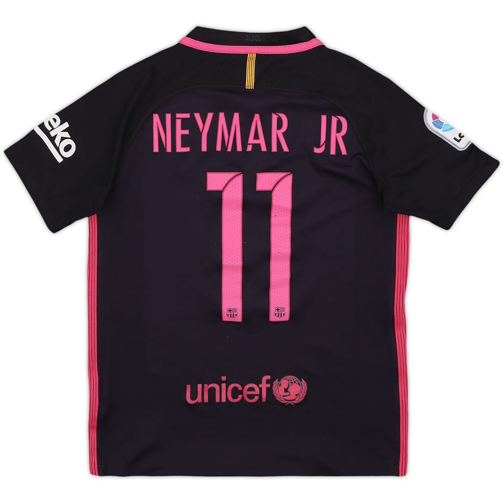 2016-17 Barcelona Away Shirt Neymar Jr #11 - 4/10 - (M.Boys)