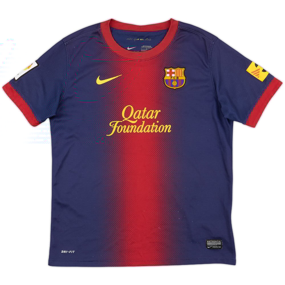 2012-13 Barcelona Home Shirt - 7/10 - (L.Boys)