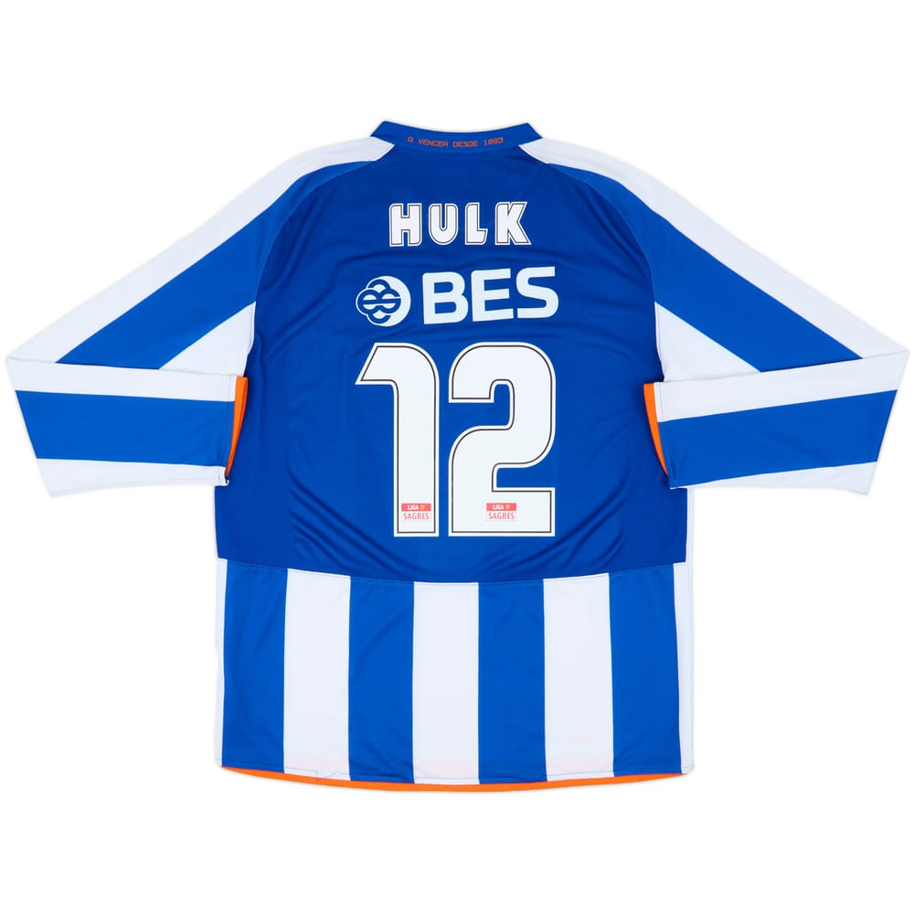 2008-09 Porto Home L/S Shirt Hulk #12 - 8/10 - (L)