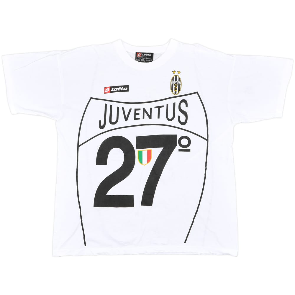 2002-03 Juventus Lotto '27 Campioni D'Italia' Cotton Tee - 8/10 - (XL)