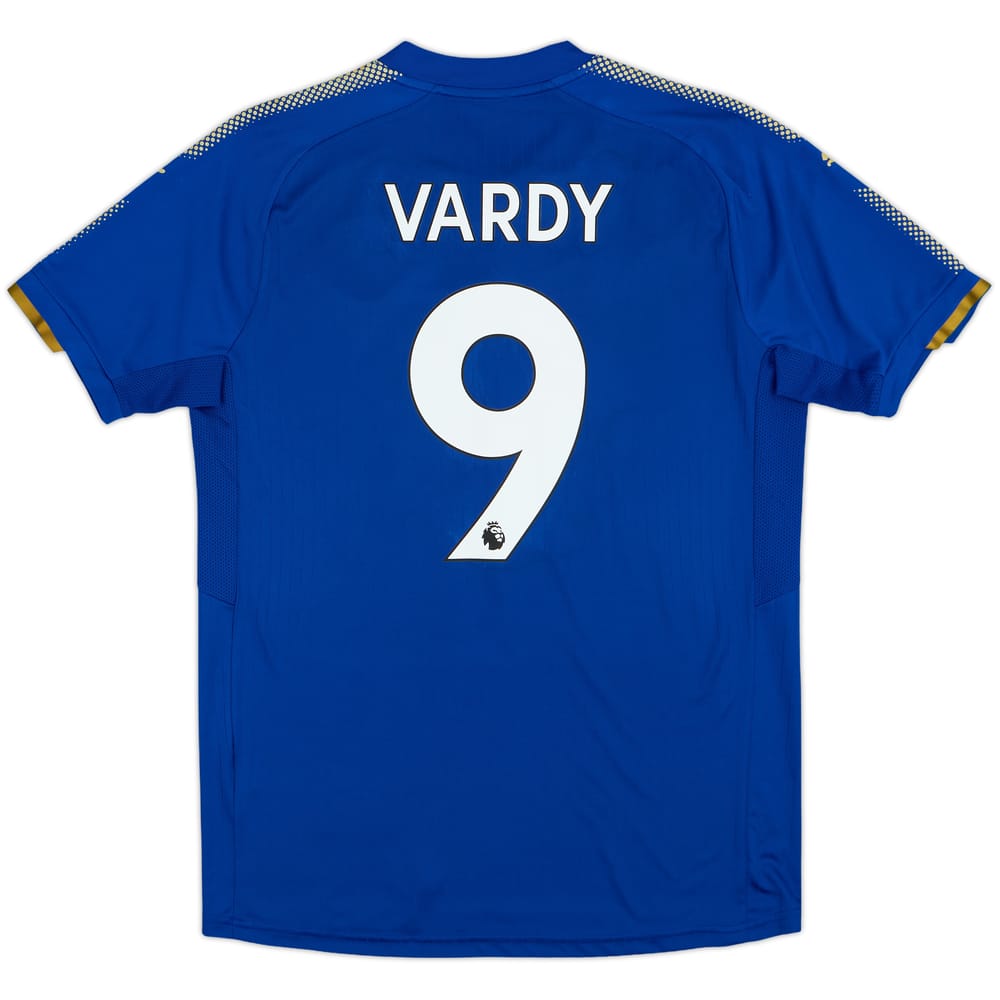 2017-18 Leicester Home Shirt Vardy #9 - 9/10 - (M)