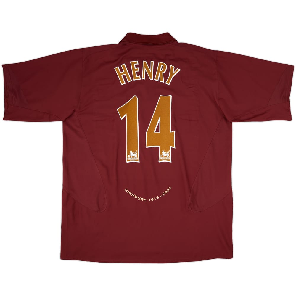 2005-06 Arsenal Home Shirt Henry #14 - 10/10 - (XXL)