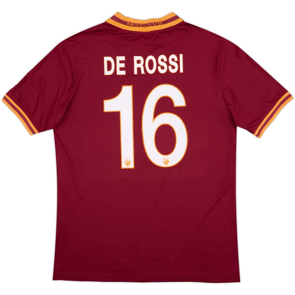 2013-14 Roma Home Shirt De Rossi #16 - 7/10 - (XXL)