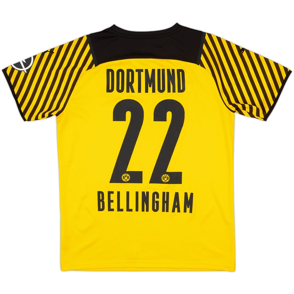 2021-22 Borussia Dortmund Home Shirt Bellingham #22 - 9/10 - (M)