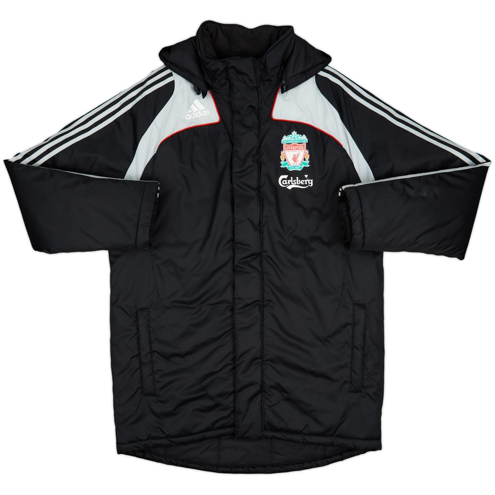 2008-09 Liverpool adidas Padded Bench Coat - 8/10 - (M)