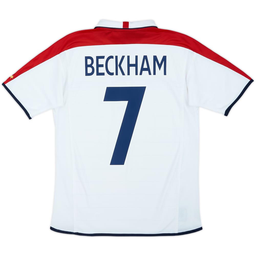 Camiseta de local de Inglaterra 2003-05 Beckham #7 - 8/10 - (XL.Niños)